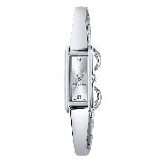 Gucci G Line Ladies' Stainless Steel Diamond Bangle Watch