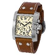 Tw Steel Goliath Men's 42Mm Chronograph Leather Strap Watch