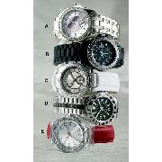 Next - Silver Coloured Crystal Multi Dial Watch