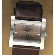 Next - Large Brown Leather Strap Watch