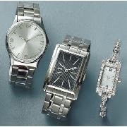 Next - Large Silver Coloured Bracelet Watch