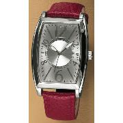 Next - Red Leather Strap Watch