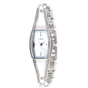 Guess Ladies with Silver Dial and Swarovski Crystal